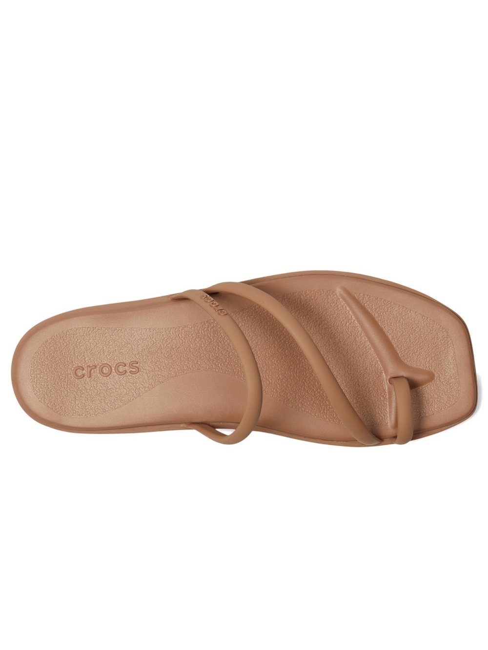 NWT CROCS Viral Miami Toe Loop Sandal Women’s Size 8 - Milk Chocolate - Picture 2 of 9
